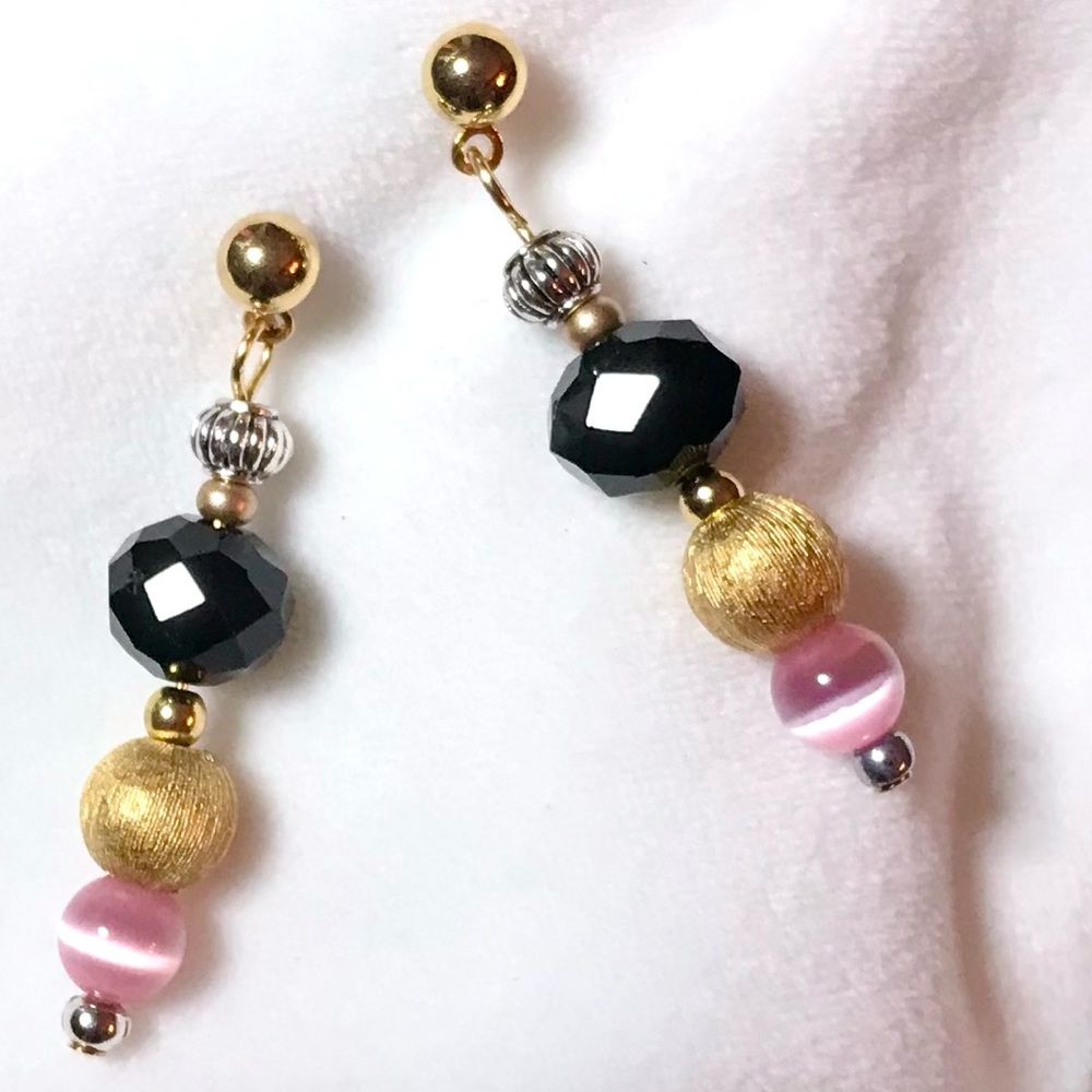 Handmade Earrings with Vintage and Contemporary Elements (E155-5H)